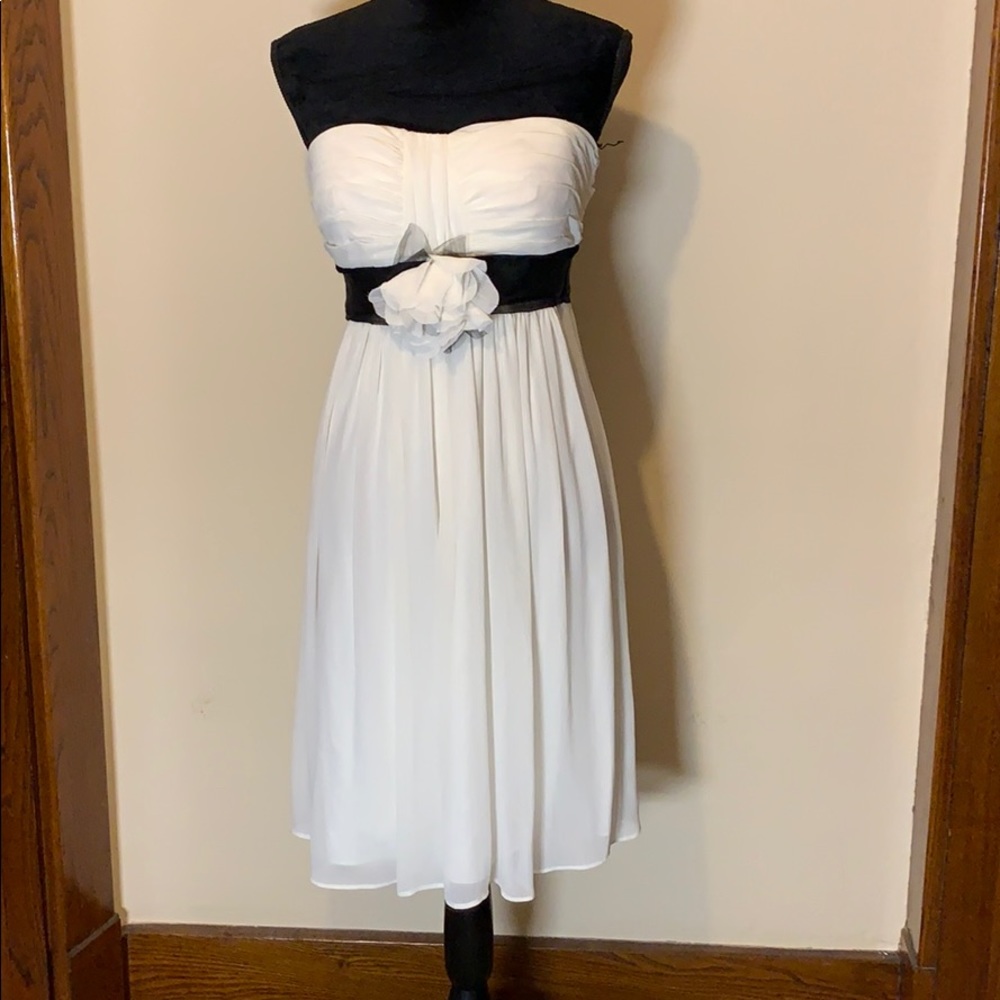 Max and Cleo white strapless dress, 8